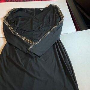 Guess Black Dress with Gold Chain Accents